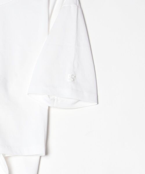 ESSENTIAL(エッセンシャル)の「ヘビーウェイト バッグリボンカットソー(Tシャツ/カットソー・レディース・オフホワイト/ブラック・FREE)」の4枚目の写真