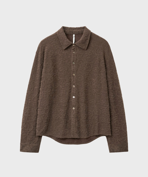 NOIRER(ノイア)の「フラワージャカードルーズフィットシャツ(ブラウン)(シャツ/ブラウス・メンズ・その他・48/50/52)」の2枚目の写真