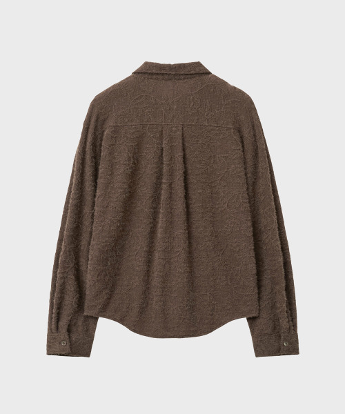 NOIRER(ノイア)の「フラワージャカードルーズフィットシャツ(ブラウン)(シャツ/ブラウス・メンズ・その他・48/50/52)」の3枚目の写真