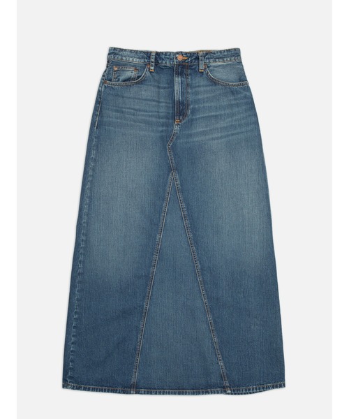 Nudie Jeans(ヌーディージーンズ)の「<Nudie Jeans>ヌーディージーンズ Tanja Skirt 140937 / マキシスカート / Painter Denim Mid blue /(デニムスカート・レディース・ダークインディゴブルー・XS/S)」の1枚目の写真