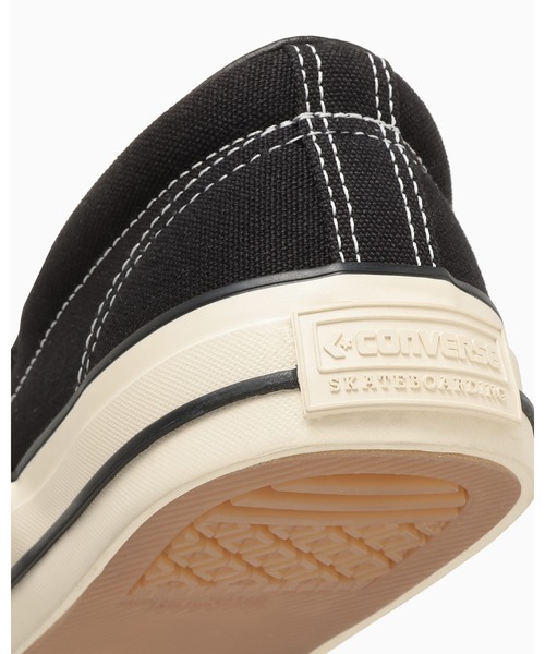 CONVERSE SKATEBOARDING(コンバーススケートボーディング)の「CS SLIP-ON II SK / CS スリップオン Ⅱ SK(スリッポン・メンズ・ブラック×ホワイト・10.5/9.5/9/8.5/8/7.5/7/6.5/5.5/5/4.5/4)」の8枚目の写真
