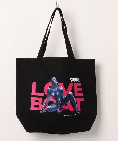 LOVE BOAT(ラブ・ボート)の「LOVEBOAT×コブラ トートバッグ(トートバッグ・レディース・アイボリー/ブラック・FREE)」の2枚目の写真