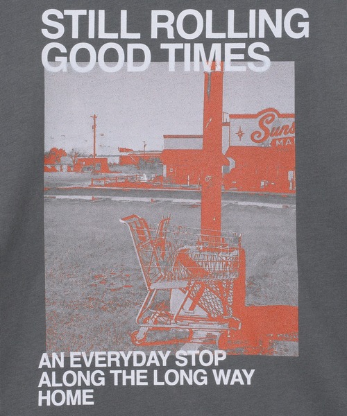 GEORGE'S(ジョージズ)の「PHOTO LOGOプリントシャツ(Tシャツ/カットソー・メンズ・オフホワイト/グレー・MEDIUM/LARGE)」の10枚目の写真