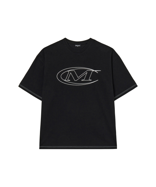 MIHAK(ミハク)の「ストロークロゴステッチオーバーサイズTシャツ(BLACK)(Tシャツ/カットソー・メンズ・その他・1/3/2)」の4枚目の写真