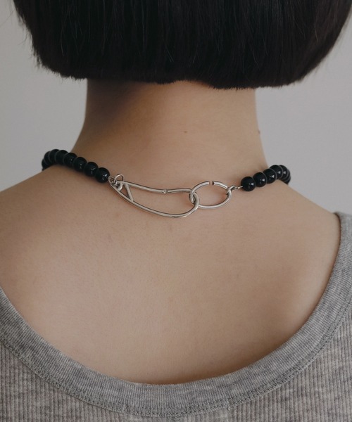 anuke（アンヌーク）の「Mini Ball Necklace（ネックレス・レディース・アイボリー/ブラック/レッド・FREE）」の15枚目の写真