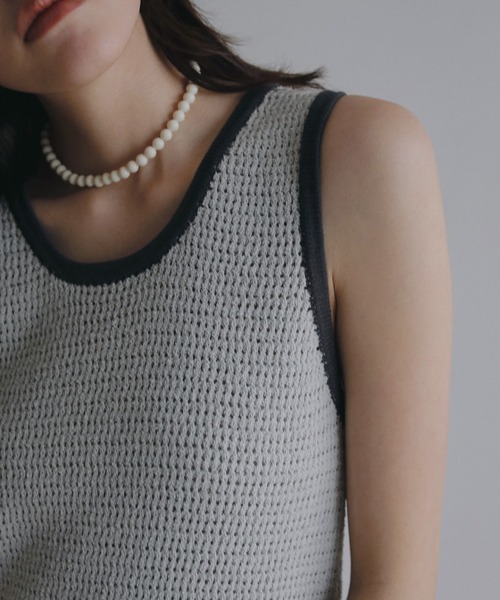 anuke（アンヌーク）の「Mini Ball Necklace（ネックレス・レディース・アイボリー/ブラック/レッド・FREE）」の11枚目の写真