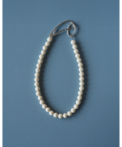 anuke（アンヌーク）の「Mini Ball Necklace（ネックレス・レディース・アイボリー/ブラック/レッド・FREE）」の6枚目の写真