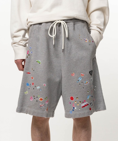 Maison MIHARA YASUHIRO（メゾンミハラヤスヒロ）の「Kids Sticker Printed Sweat Shorts（その他パンツ・メンズ・ブラック・44）」の10枚目の写真