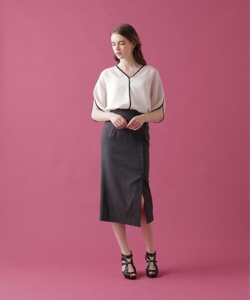 PINKY&DIANNE(ピンキーアンドダイアン)の「◆シアーメッシュブラウス(シャツ/ブラウス・レディース・ホワイト系その他2/ブラック・38)」の20枚目の写真