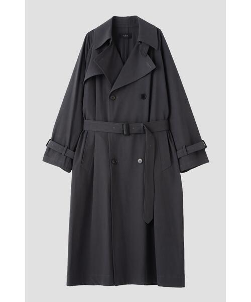 YLEVE（イレーヴ）の「YLEVE / COTTON VOILE GABARDINE NIDOM CO（トレンチコート・レディース・グレー/ベージュ・0/1）」の2枚目の写真