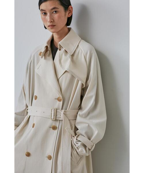 YLEVE（イレーヴ）の「YLEVE / COTTON VOILE GABARDINE NIDOM CO（トレンチコート・レディース・グレー/ベージュ・0/1）」の7枚目の写真