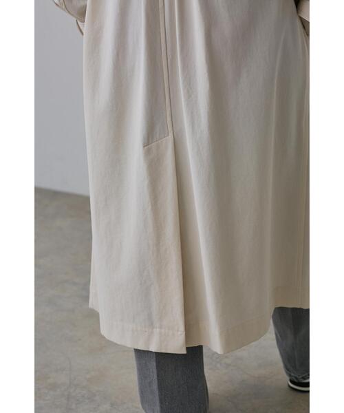 YLEVE（イレーヴ）の「YLEVE / COTTON VOILE GABARDINE NIDOM CO（トレンチコート・レディース・グレー/ベージュ・0/1）」の9枚目の写真