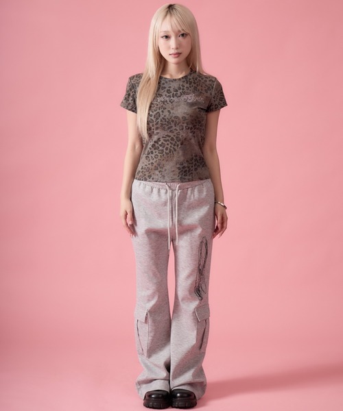 mindseeker girls（マインドシーカーガールズ）の「Rhinestone Leopard Short T-Shirt / ラインストーンレオパードショートTシャツ（Tシャツ/カットソー・レディース・レオパード・FREE）」の14枚目の写真