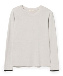 ラメ ニット クルーネック プルオーバー