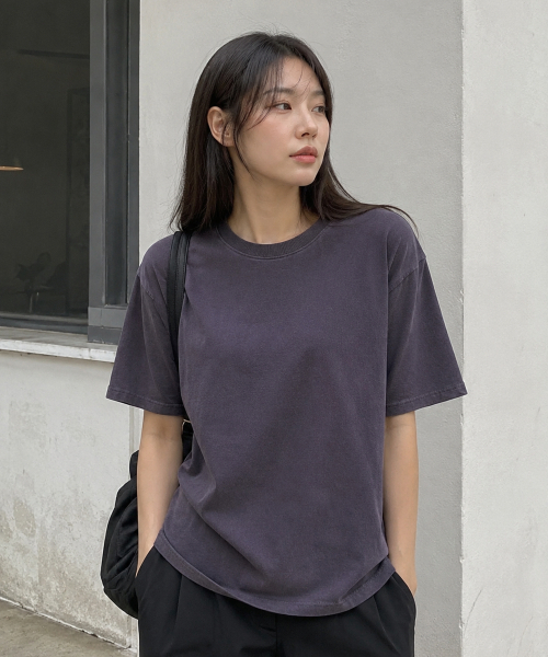 CREAM SODA LAB(クリームソーダラボ)の「ガーメントダイピグメント半袖Tシャツシャドウパープル(Tシャツ/カットソー・メンズ・その他・LARGE/X-LARGE)」の1枚目の写真