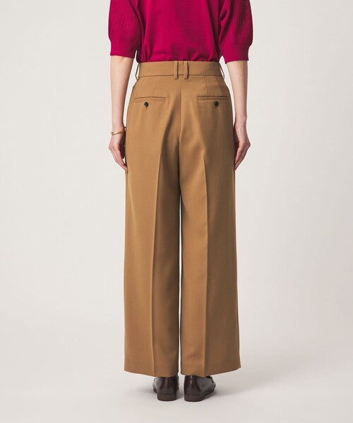 green label relaxing（グリーンレーベルリラクシング）の「［size SHORT/TALLあり］Daily Chic 2タック ワイド パンツ（スラックス・レディース・オフホワイト/ベージュ/ダークブラウン・SHORT/36/38/40/TALL）」の21枚目の写真