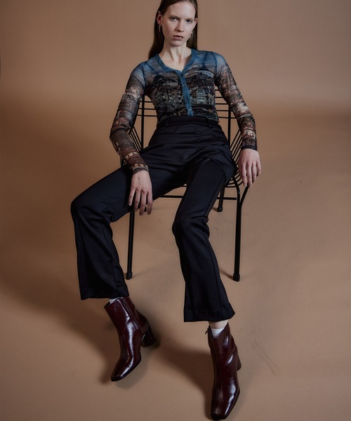 MAISON SPECIAL(メゾンスペシャル)の「City Photo Print Sheer Cardigan/シティフォトプリントシアーカーデ(Tシャツ/カットソー・レディース・ブラウン/ブルー・FREE)」の10枚目の写真
