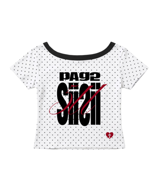 PAGESIISII(ページシシ)の「ボールド511プリントドットワンショルダー スリムフィット半袖Tシャツ ホワイト(Tシャツ/カットソー・レディース・その他・MEDIUM)」の1枚目の写真