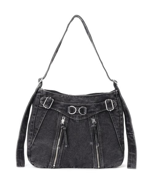 B'2nd(ビーセカンド)の「MAVYTH/メヴィス/W-ZIP DENIM SHOULDER BAG(ショルダーバッグ・レディース・ブラック/その他4・F)」の4枚目の写真