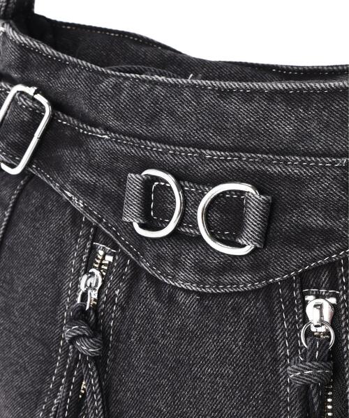 B'2nd(ビーセカンド)の「MAVYTH/メヴィス/W-ZIP DENIM SHOULDER BAG(ショルダーバッグ・レディース・ブラック/その他4・F)」の10枚目の写真