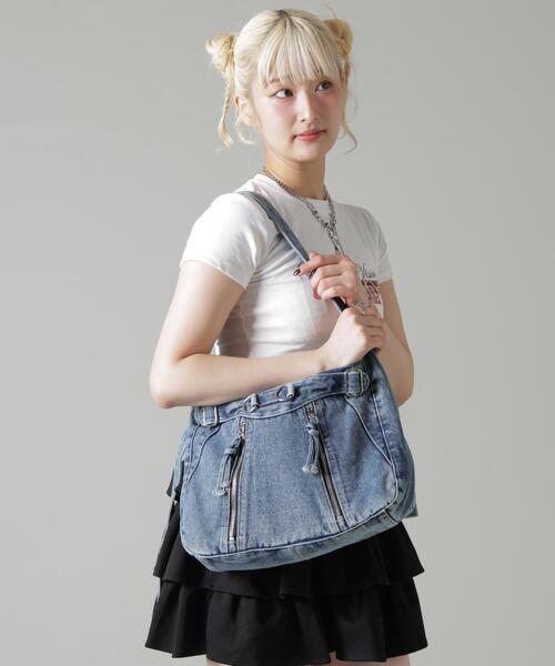 B'2nd(ビーセカンド)の「MAVYTH/メヴィス/W-ZIP DENIM SHOULDER BAG(ショルダーバッグ・レディース・ブラック/その他4・F)」の17枚目の写真