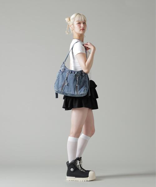 B'2nd(ビーセカンド)の「MAVYTH/メヴィス/W-ZIP DENIM SHOULDER BAG(ショルダーバッグ・レディース・ブラック/その他4・F)」の18枚目の写真