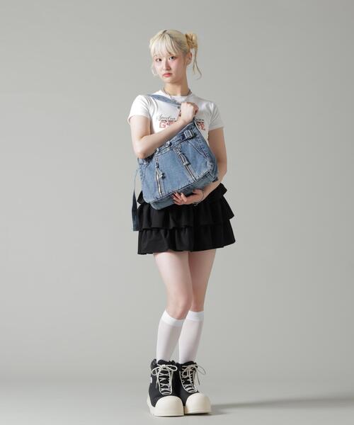 B'2nd(ビーセカンド)の「MAVYTH/メヴィス/W-ZIP DENIM SHOULDER BAG(ショルダーバッグ・レディース・ブラック/その他4・F)」の19枚目の写真