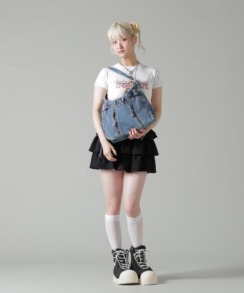 B'2nd(ビーセカンド)の「MAVYTH/メヴィス/W-ZIP DENIM SHOULDER BAG(ショルダーバッグ・レディース・ブラック/その他4・F)」の20枚目の写真