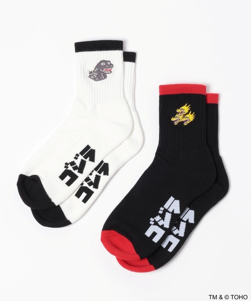 niko and...(ニコアンド)の「【GODZILLA(ゴジラ)】コラボ 2P刺繍ソックス(ソックス/靴下・メンズ・ホワイト・FREE)」の14枚目の写真