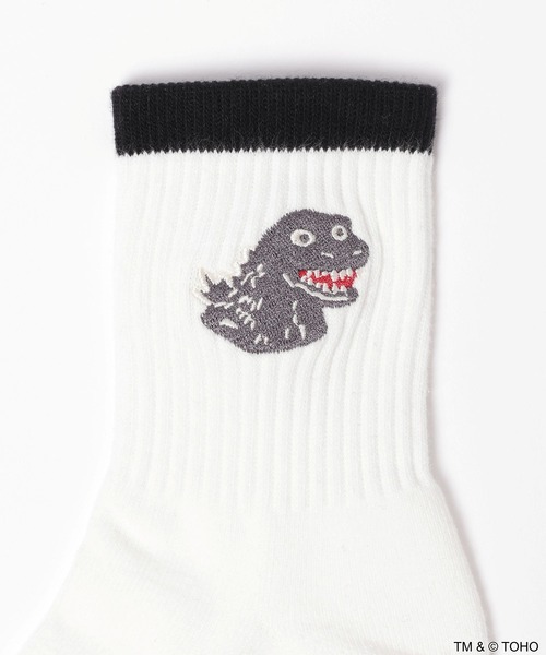 niko and...(ニコアンド)の「【GODZILLA(ゴジラ)】コラボ 2P刺繍ソックス(ソックス/靴下・メンズ・ホワイト・FREE)」の10枚目の写真