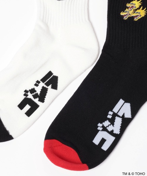 niko and...(ニコアンド)の「【GODZILLA(ゴジラ)】コラボ 2P刺繍ソックス(ソックス/靴下・メンズ・ホワイト・FREE)」の13枚目の写真