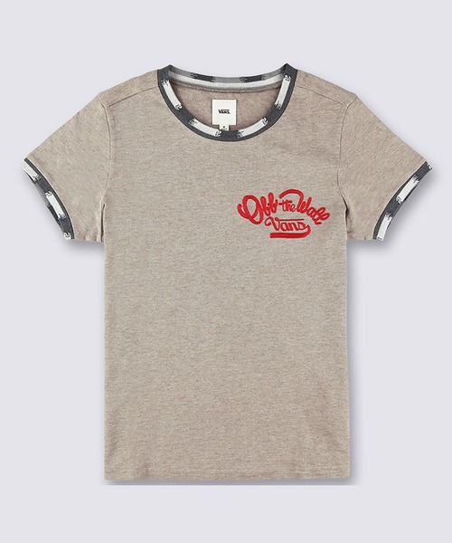 VANS(バンズ)の「STREET VINTAGE ウィメンズ リンガー Tシャツ / TDC RINGER SS TEE SHIRT 2 Oatm VN000H36OHC1(Tシャツ/カットソー・レディース・ライトブラウン・X-SMALL/X-LARGE/SMALL/MEDIUM/LARGE)」の1枚目の写真
