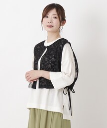レースレイドリボンベスト