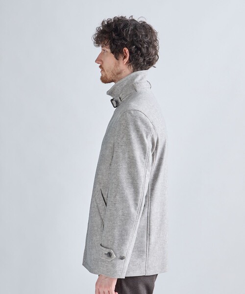 MEN'S BIGI（メンズビギ）の「ハイパワー2wayストレッチスタンドカラーブルゾン［保温］（ブルゾン・メンズ・ネイビー/ベージュ/ブラック・04/03/02/01）」の8枚目の写真