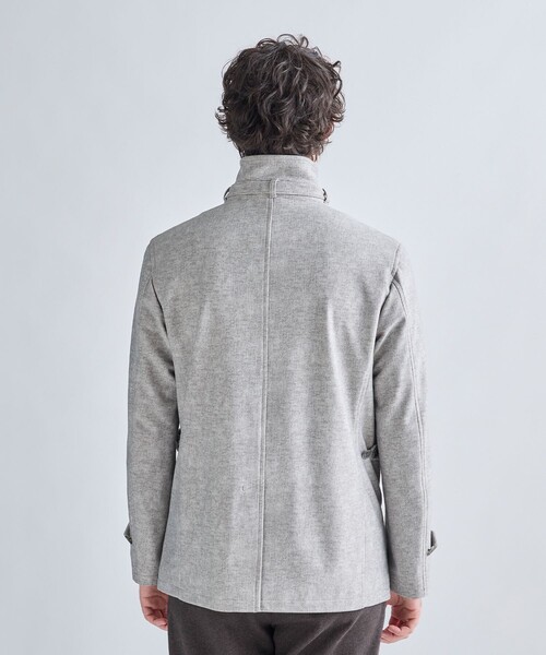 MEN'S BIGI（メンズビギ）の「ハイパワー2wayストレッチスタンドカラーブルゾン［保温］（ブルゾン・メンズ・ネイビー/ベージュ/ブラック・04/03/02/01）」の9枚目の写真