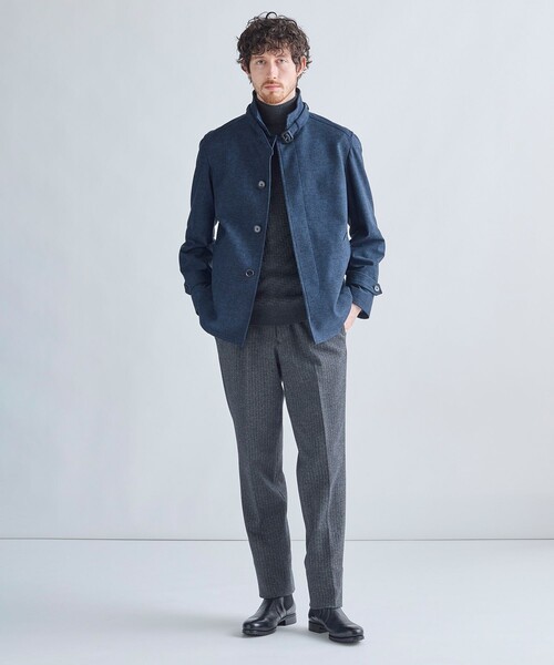 MEN'S BIGI（メンズビギ）の「ハイパワー2wayストレッチスタンドカラーブルゾン［保温］（ブルゾン・メンズ・ネイビー/ベージュ/ブラック・04/03/02/01）」の16枚目の写真