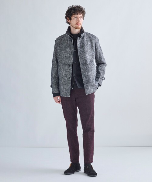 MEN'S BIGI（メンズビギ）の「ハイパワー2wayストレッチスタンドカラーブルゾン［保温］（ブルゾン・メンズ・ネイビー/ベージュ/ブラック・04/03/02/01）」の17枚目の写真