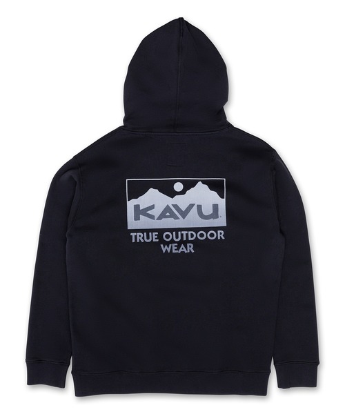 KAVU(カブー)の「KAVU/カブー Fade Away/フェイドアウェイ(パーカー・メンズ・グレー/ブラック/ブルーグリーン・MEDIUM/LARGE)」の4枚目の写真