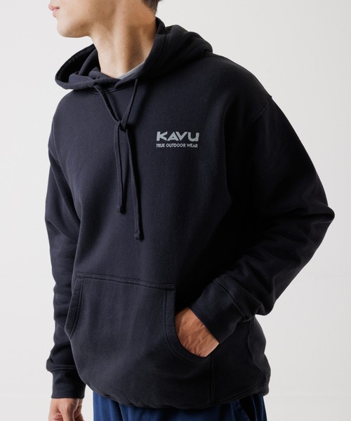 KAVU(カブー)の「KAVU/カブー Fade Away/フェイドアウェイ(パーカー・メンズ・グレー/ブラック/ブルーグリーン・MEDIUM/LARGE)」の6枚目の写真