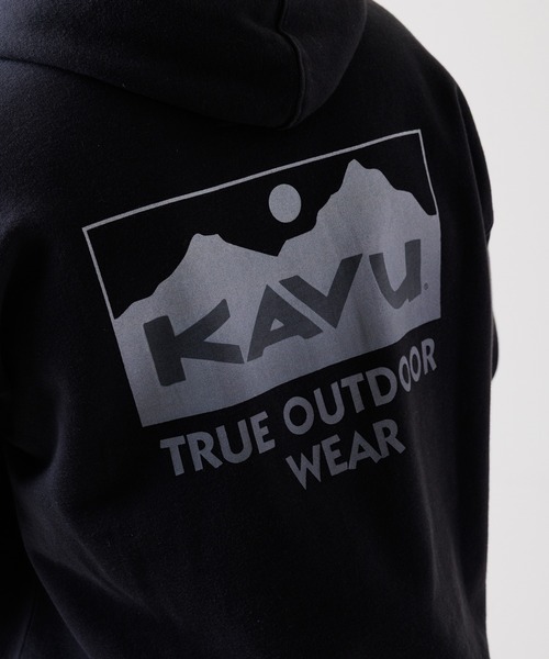 KAVU(カブー)の「KAVU/カブー Fade Away/フェイドアウェイ(パーカー・メンズ・グレー/ブラック/ブルーグリーン・MEDIUM/LARGE)」の7枚目の写真