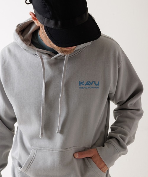 KAVU(カブー)の「KAVU/カブー Fade Away/フェイドアウェイ(パーカー・メンズ・グレー/ブラック/ブルーグリーン・MEDIUM/LARGE)」の12枚目の写真