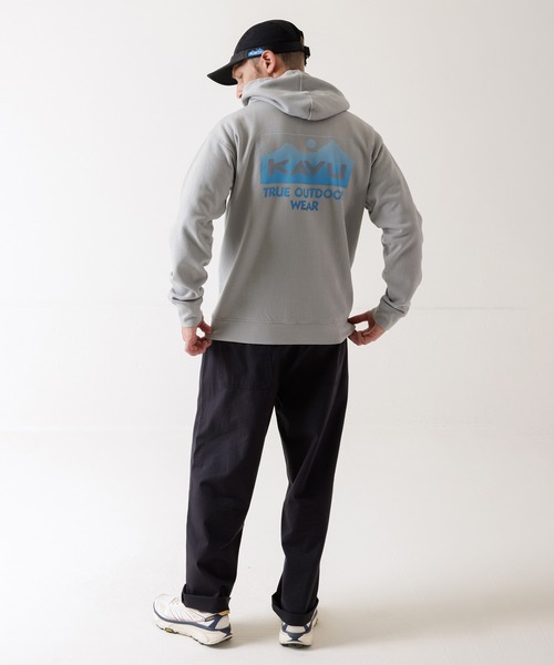 KAVU(カブー)の「KAVU/カブー Fade Away/フェイドアウェイ(パーカー・メンズ・グレー/ブラック/ブルーグリーン・MEDIUM/LARGE)」の13枚目の写真