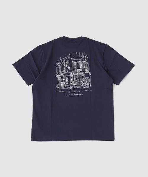 EDIFICE（エディフィス）の「GIFT SHOP (ギフトショップ)  Le Bon George The Navy T-Shirt（Tシャツ/カットソー・メンズ・ネイビー・MEDIUM/LARGE）」の2枚目の写真
