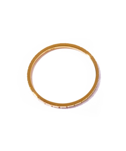 les bonbon(ルボンボン)の「【les bonbon】K18 oblong ring/オブロング リング 18金 シンプル 重ね付け(リング・レディース・イエローゴールド・#9/#5/#3/#15/#13/#11)」の2枚目の写真