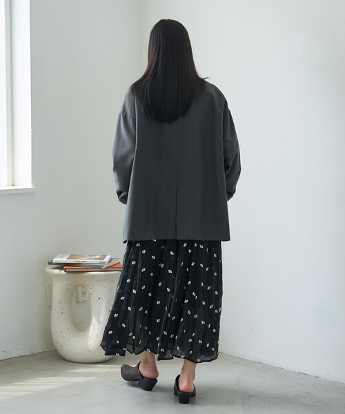 FREAK'S STORE(フリークスストア)の「花刺繍スカート(スカート・レディース・オフホワイト/ブラウン/ブラック・フリ-)」の8枚目の写真