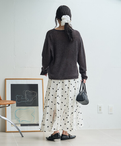 FREAK'S STORE(フリークスストア)の「花刺繍スカート(スカート・レディース・オフホワイト/ブラウン/ブラック・フリ-)」の16枚目の写真