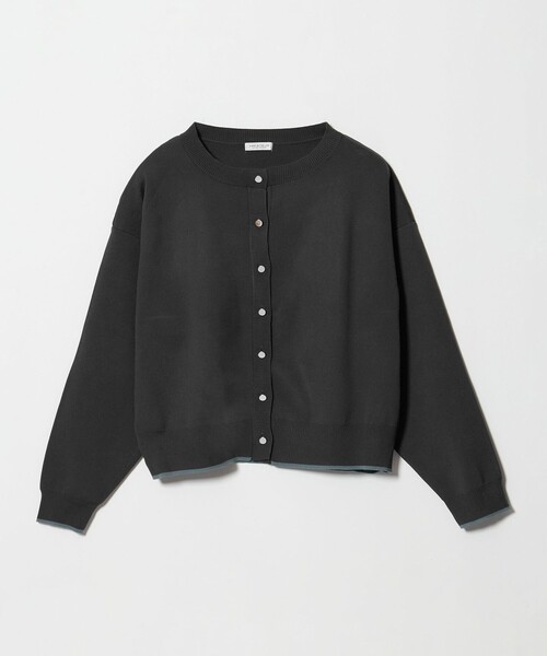 A DAY IN THE LIFE UNITED ARROWS(アデイインザライフユナイテッドアローズ)の「ヘムライン カーディガン -ウォッシャブル- <A DAY IN THE LIFE>(カーディガン/ボレロ・レディース・ダークグレー/ネイビー/オレンジ/ベージュ・FREE)」の2枚目の写真