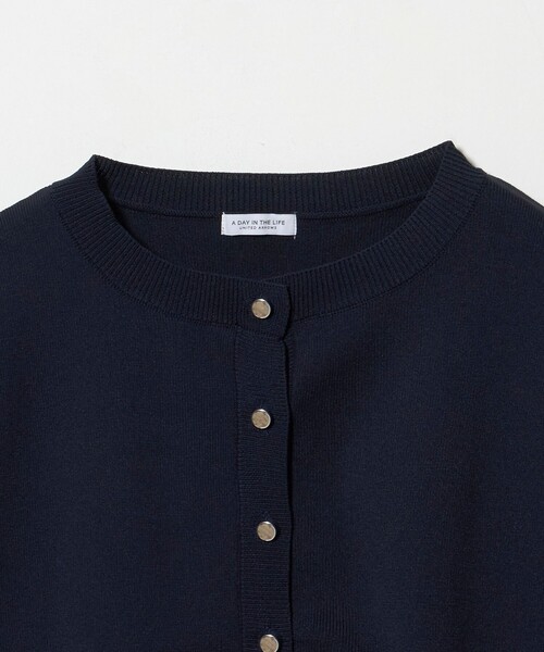 A DAY IN THE LIFE UNITED ARROWS(アデイインザライフユナイテッドアローズ)の「ヘムライン カーディガン -ウォッシャブル- <A DAY IN THE LIFE>(カーディガン/ボレロ・レディース・ダークグレー/ネイビー/オレンジ/ベージュ・FREE)」の6枚目の写真