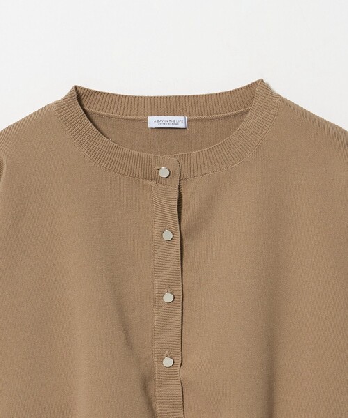 A DAY IN THE LIFE UNITED ARROWS(アデイインザライフユナイテッドアローズ)の「ヘムライン カーディガン -ウォッシャブル- <A DAY IN THE LIFE>(カーディガン/ボレロ・レディース・ダークグレー/ネイビー/オレンジ/ベージュ・FREE)」の14枚目の写真