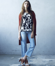 DouDou | 【DouDou】クラッシュワイドデニムパンツ(デニムパンツ)